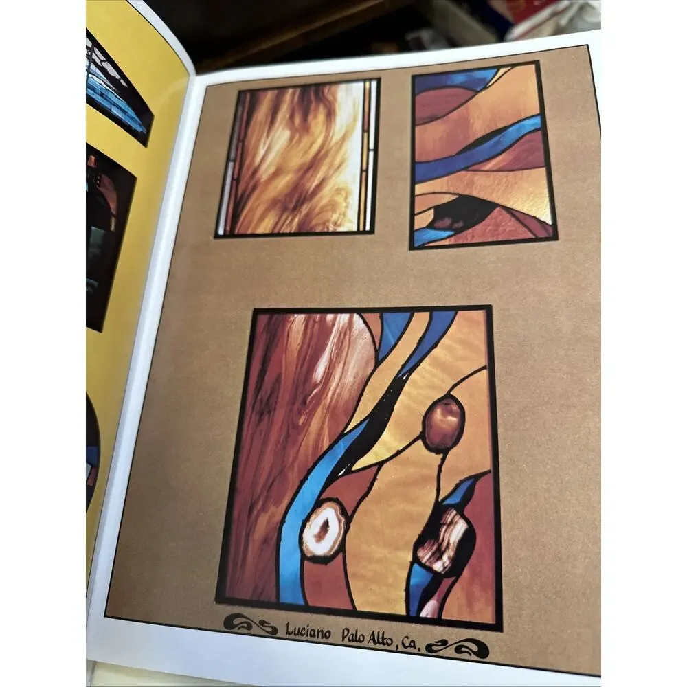 Stained Glass Window Art, Luciaro, PB art craft book,‎ step by step instructions